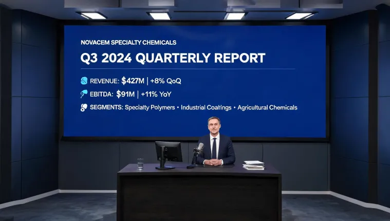 Quarterly webcast control room