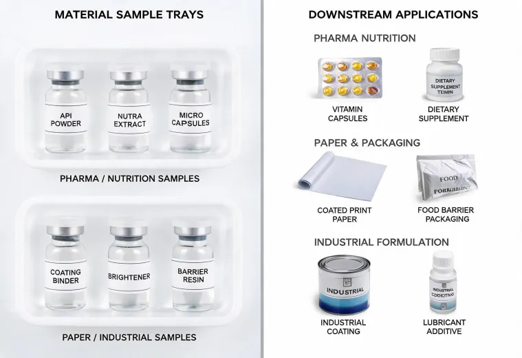 Materials meeting industry applications
