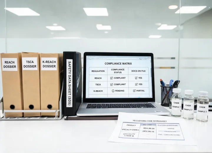 Chemical regulatory dossier desk